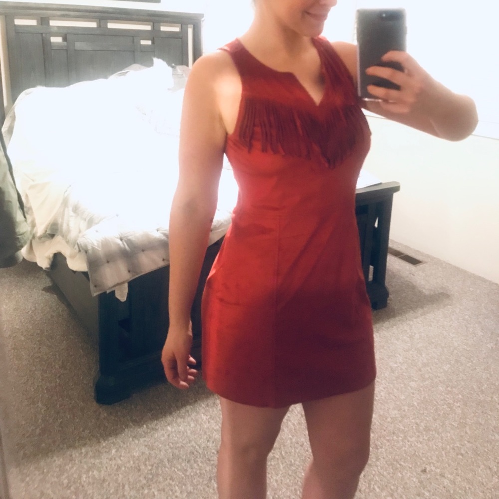 Suede dress